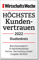 Der Studienkreis genießt zum vierten Mal in Folge das höchste Kundenvertrauen aller Nachhilfeanbieter in Deutschland. Das hat das Vertrauensranking der Zeitschrift WirtschaftsWoche 2022 ergeben.